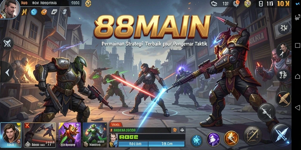 Tampilan gameplay dinamis di 88MAIN yang menantang strategi.