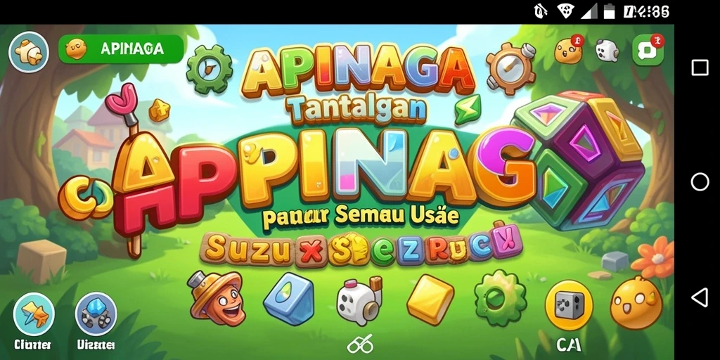 Tampilan gameplay menarik dari APINAGA yang penuh tantangan.