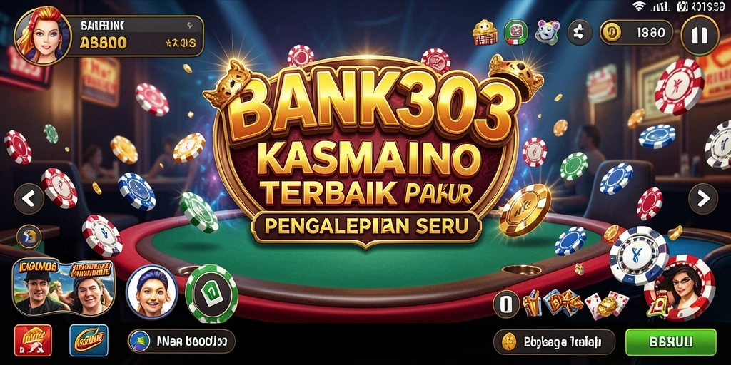 Tampilan mendebarkan dari gameplay Kasino BANK303.