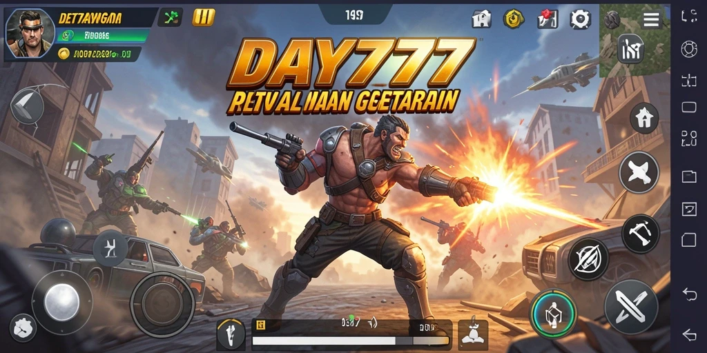 Screenshot menampilkan aksi mendebarkan dalam permainan DAY777.