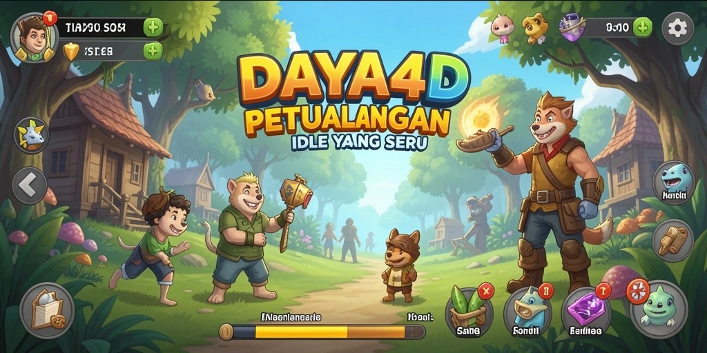 Tampilan screenshot DAYA4D yang menampilkan keseruan gameplay Idle.