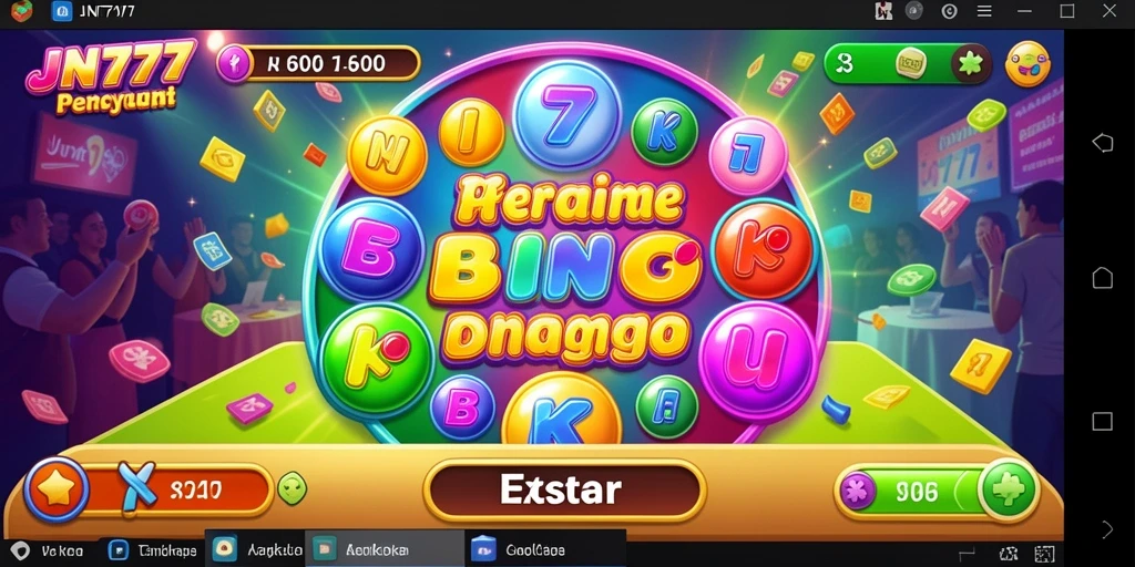 Tampilan gameplay menarik dari JNT777 dengan suasana Bingo yang dinamis.