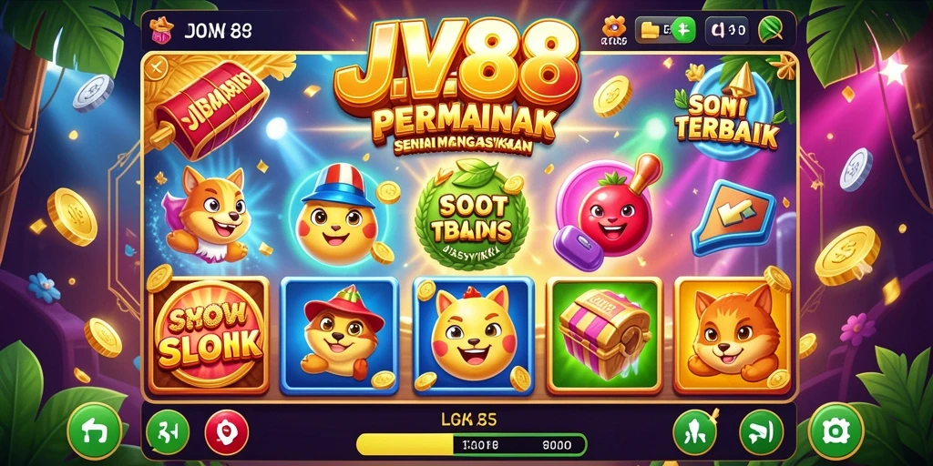 Tampilan gameplay Slot JV88 dengan grafis yang mengesankan.