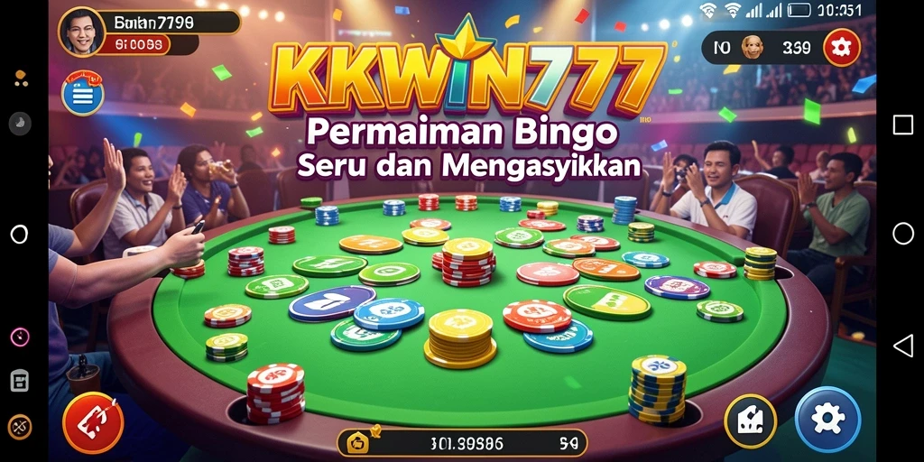 Tampilan gameplay Bingo yang seru dan mendebarkan di KKWIN777.