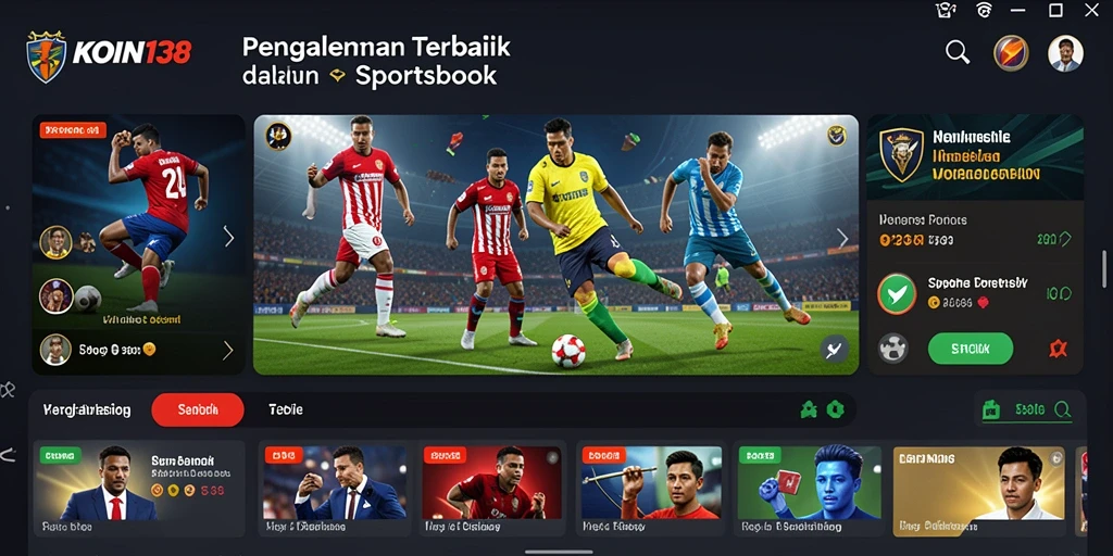 Screenshot KOIN138 menampilkan interface taruhan olahraga yang menarik.