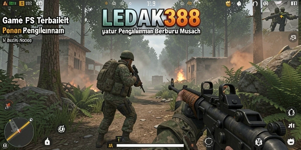 Tampilan gameplay LEDAK388 yang mendebarkan saat bertempur di medan perang.