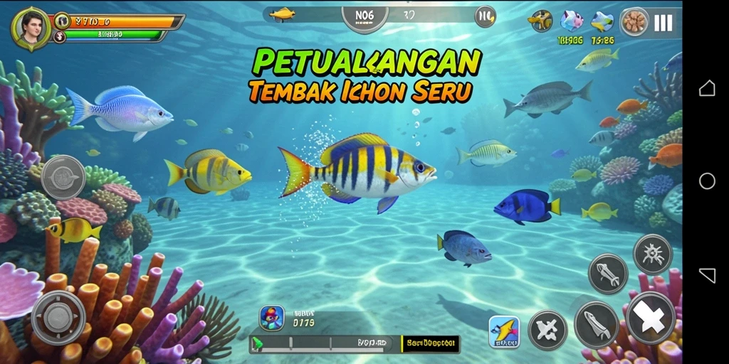 Gameplay menarik dari N06 saat menangkap berbagai jenis ikan.