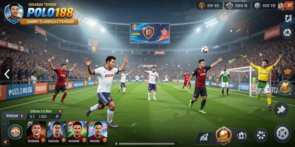 Tampilan gameplay seru dari POLO188 selama pertarungan olahraga.