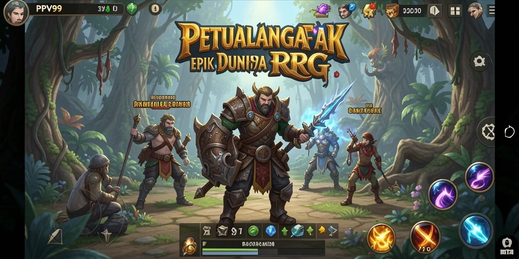 Tampilan seru dari gameplay RPG PPV99 yang menarik.