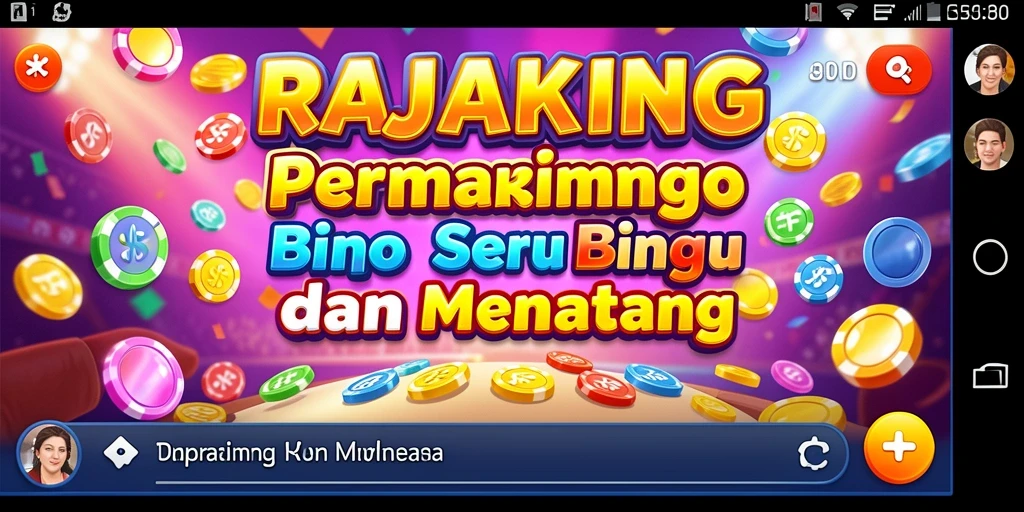 Tampilan gameplay seru dalam permainan Bingo RAJAKING.