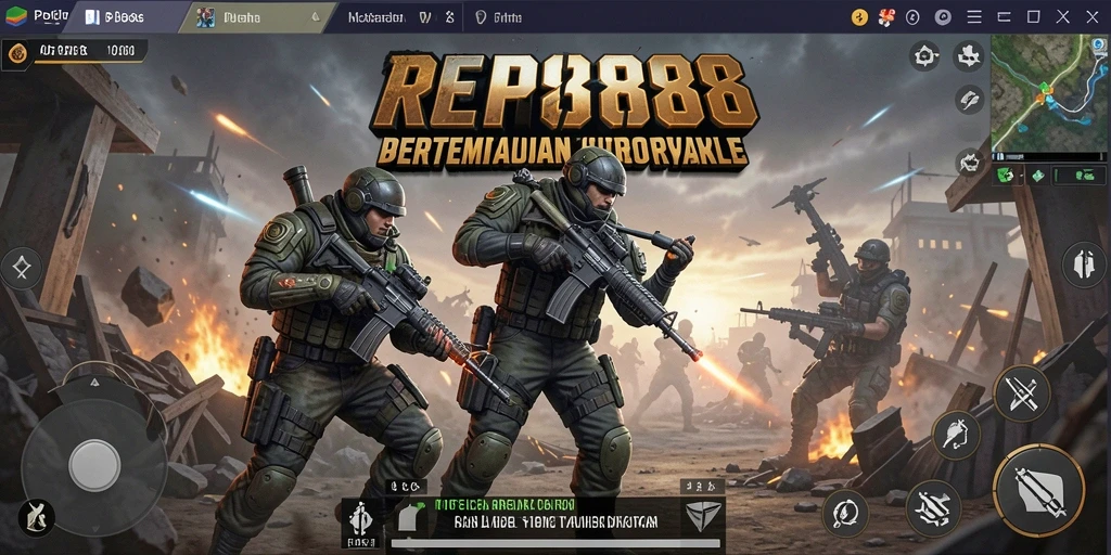 Gameplay intens dan mendebarkan di arena Battle Royale.
