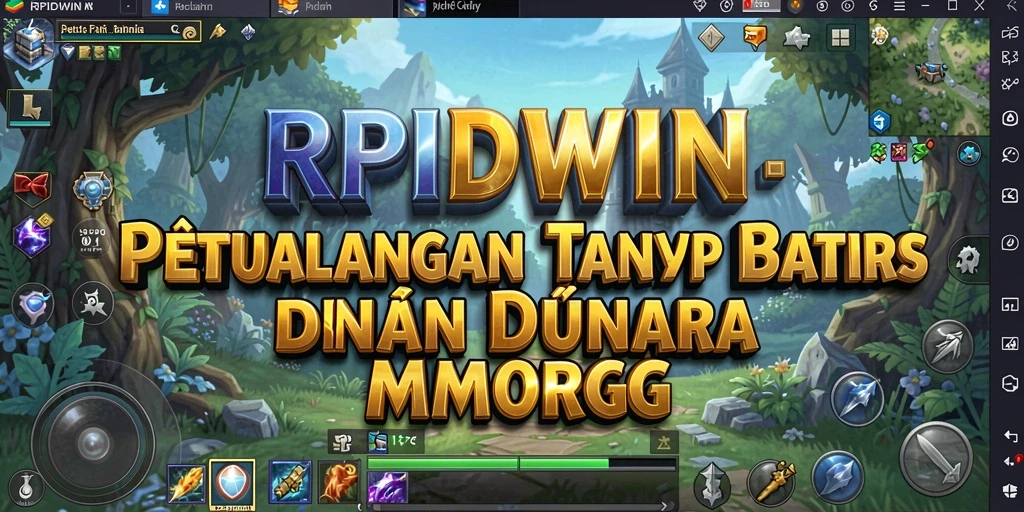 Tangkapan layar utama yang menampilkan aksi seru dalam gameplay MMORPG.
