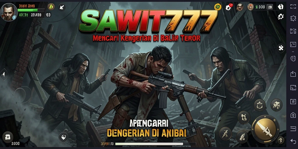 Tampilan gameplay menegangkan dalam dunia kegelapan SAWIT777.