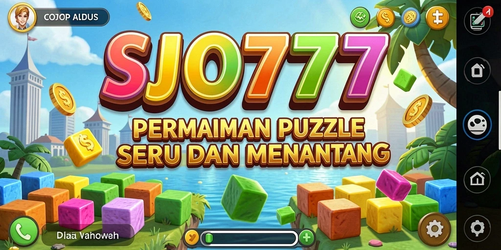 Tampilan gameplay SJO777 dengan puzzle menarik dan menantang.