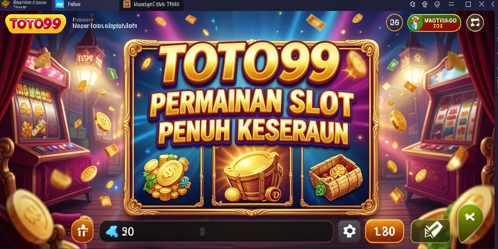 Tampilan slot TOTO99 dengan efek visual menarik dan gameplay seru.