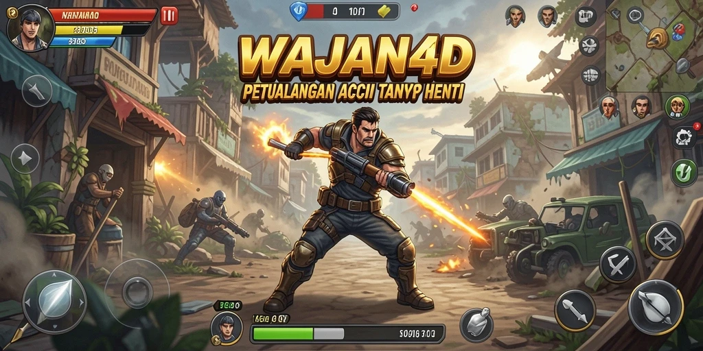 Tampilan aksi seru dalam permainan WAJAN4D.