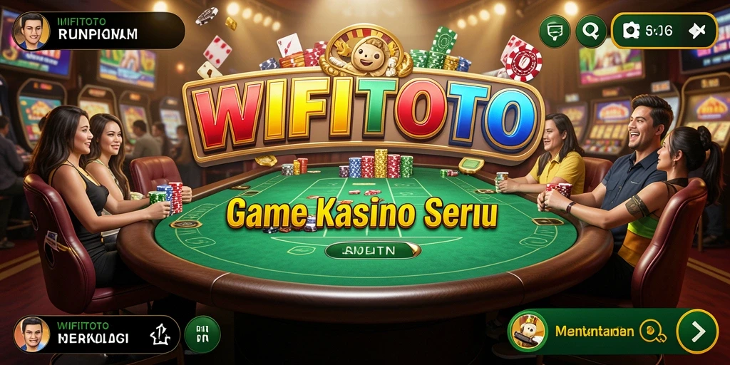 Tampilan gameplay <strong>WIFITOTO</strong> yang intens dan mengasyikkan di dunia Kasino.